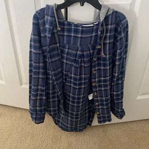 Hooded flannel